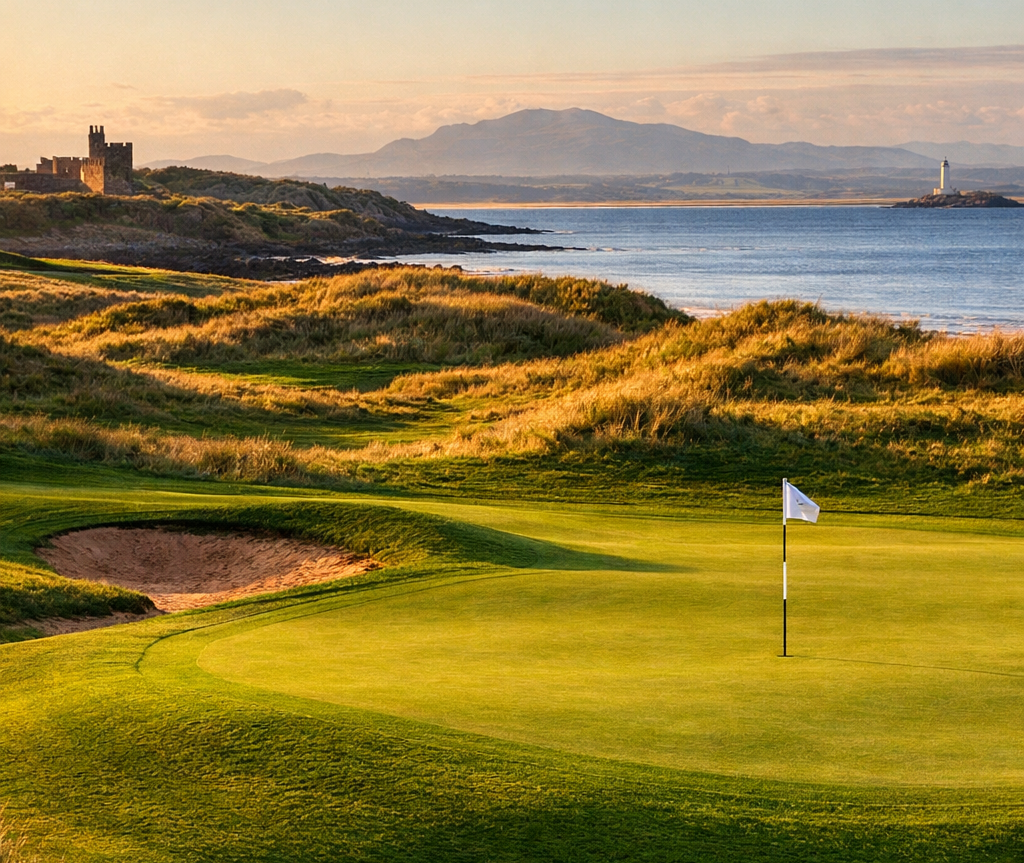 Scottish golf course landscape