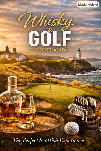 Whisky and golf Scotland